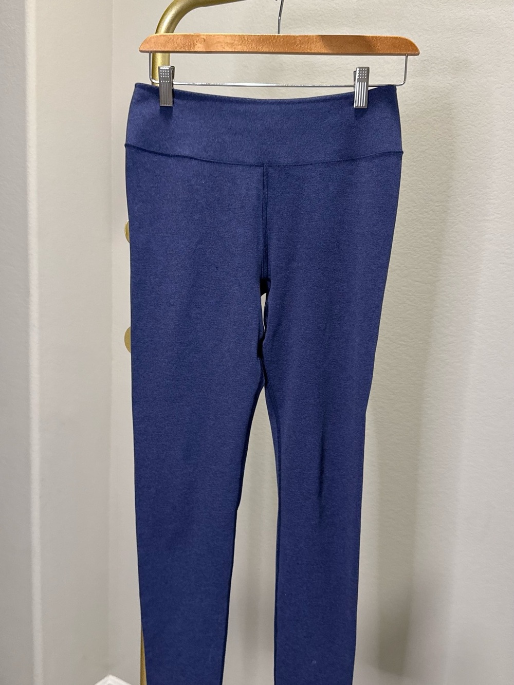Uniqlo Navy Leggings with Wide Waistband